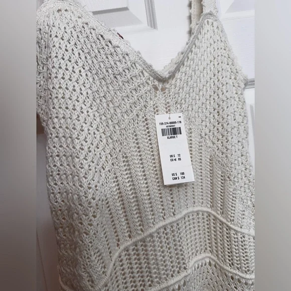 NWT Abercrombie and Fitch Crochet Style Mini Dress Cream
Color XL TALL(44” long) - Picture 4 of 11
